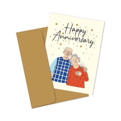 Capricorn Design Happy Anniversary ED111 12,5cm x 16,5cm Greeting Card