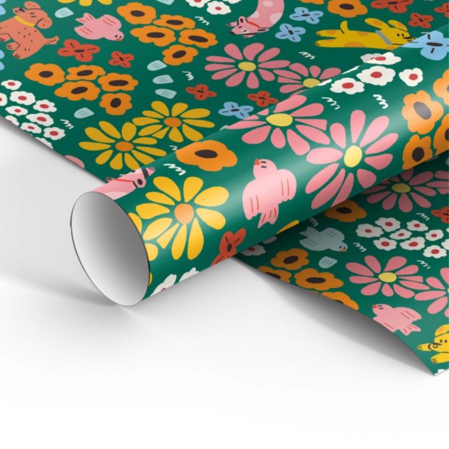 Capricorn Design Reguler Flower GW482 53cm x 76cm Giftwrap