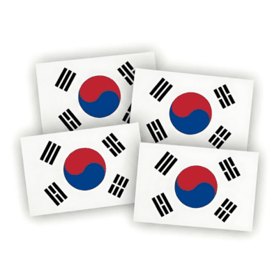 Sticker Pipi Negara Korea A Basics