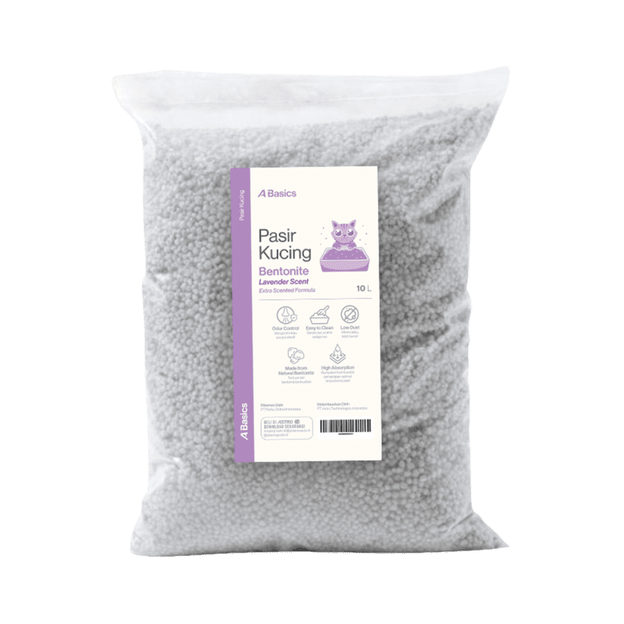 Pasir Kucing Bentonite Lavender A Basics 10liter