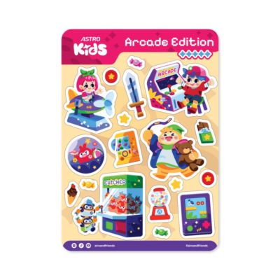 Sticker Sheet Airo & Friends Asobi Arcade Astro Kids
