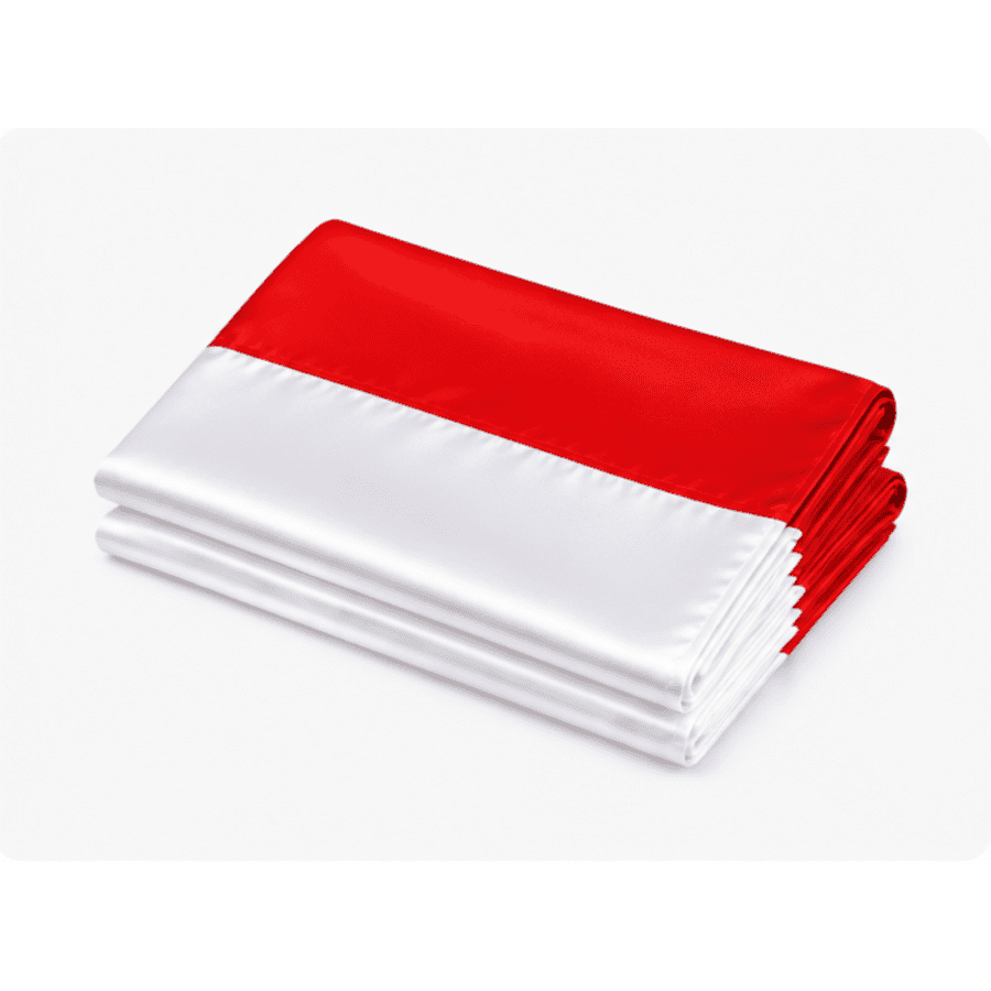 Bendera Merah Putih Persegi Satin Premium 1pcs