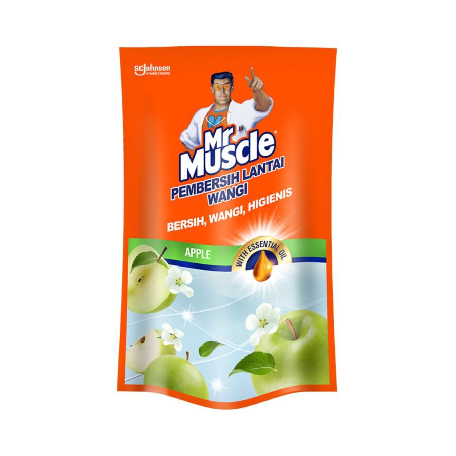 Mr Muscle Axi Triguna Apple Pembersih Lantai Pouch 720ml