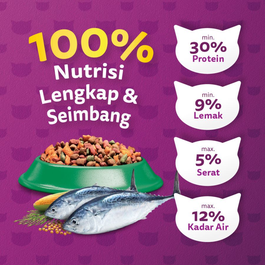 Whiskas Tuna Adult Makanan Kucing Kering 480gram