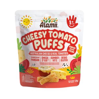 Alamii Cheesy Tomato Puffs Snack Bayi 1+ Tahun