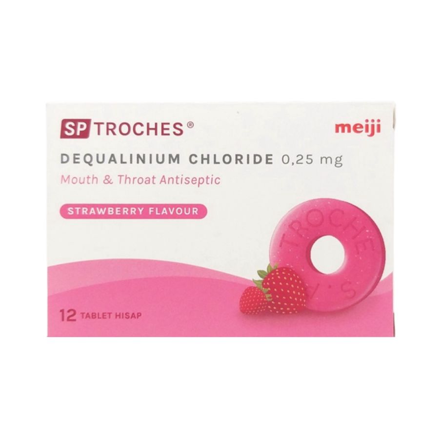 Sp Troches Strawberry Dus 12tablet