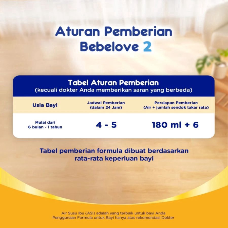 Bebelove 6-12 Great+ Susu Formula Bayi 6-12 Bulan 350gram