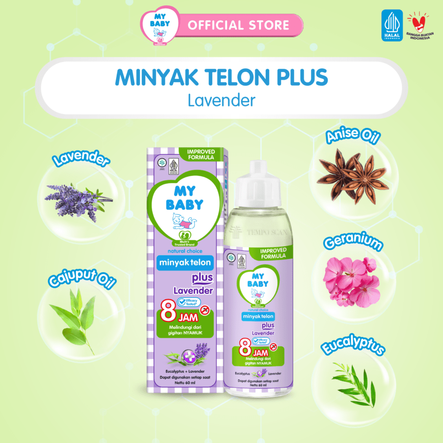 My Baby Minyak Telon Plus Lavender Perawatan Bayi 150ml