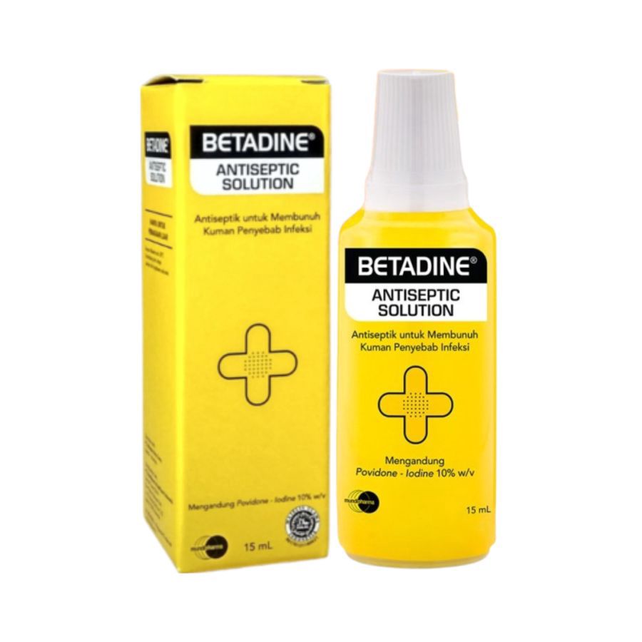 Betadine Antiseptic Solution Obat Luka 15ml