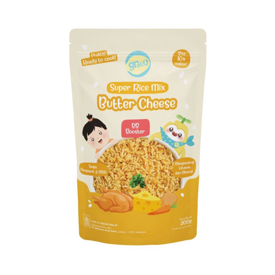 Grouu Super Rice Mix Butter Cheese MPASI 200gram