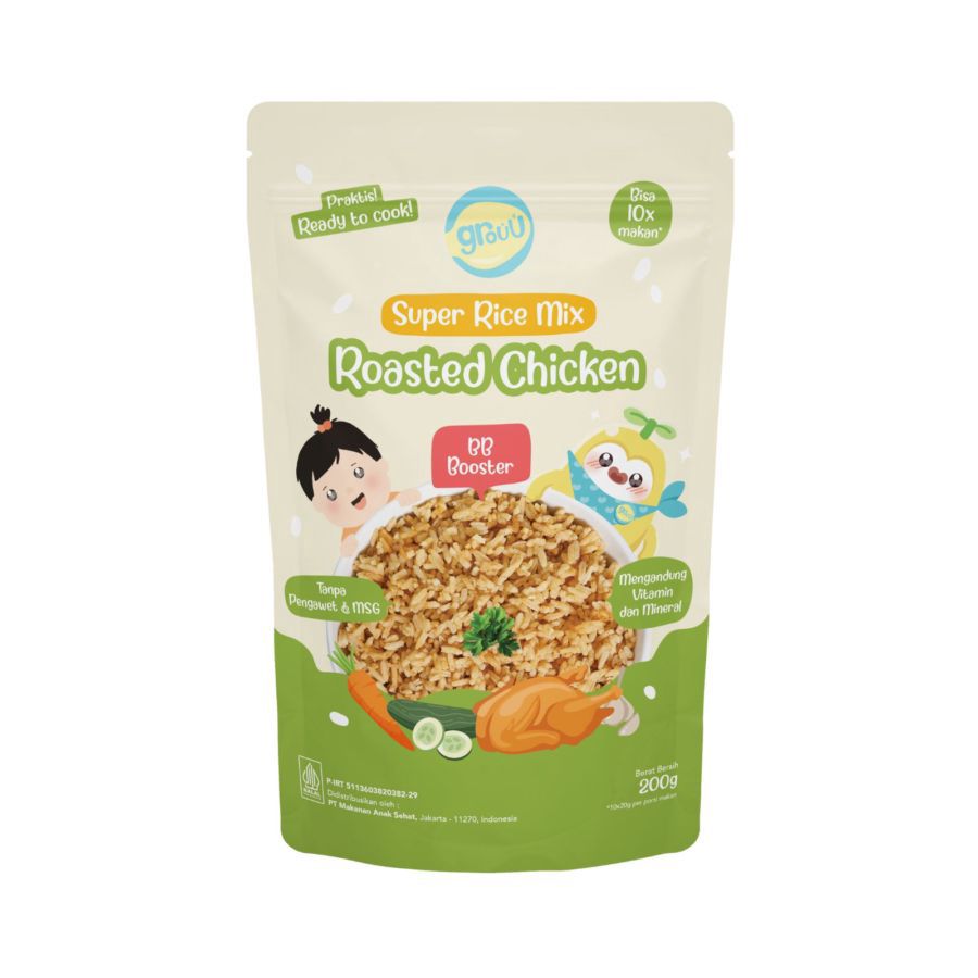 Grouu Super Rice Mix Roasted Chicken MPASI 200gram