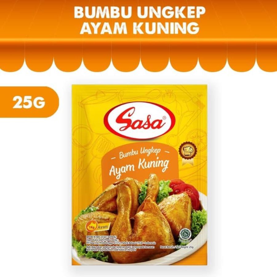 Sasa Bumbu Ungkep Ayam Kuning 25gram