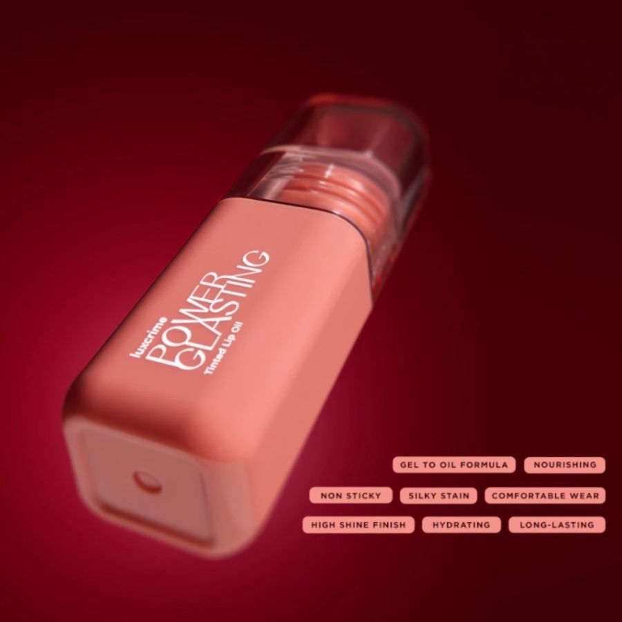 Luxcrime Powder Glasting Tinted Peony Lip Oil 3gram