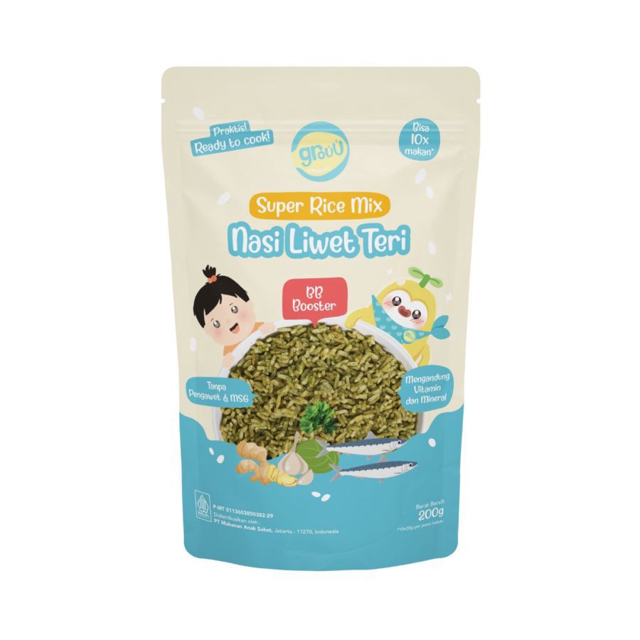 Grouu Super Rice Mix Nasi Liwet Teri MPASI 200gram