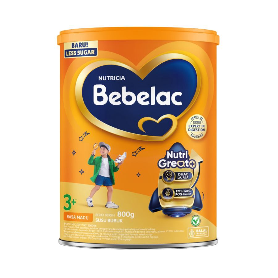 Bebelac 3+ Madu Great+ Susu Formula 3-6 Tahun 800gram