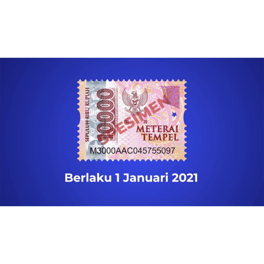 Materai Sepuluh Ribu Rupiah 5pcs