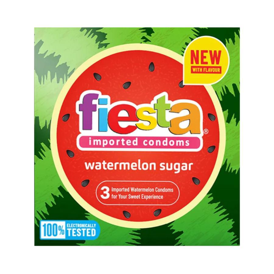 Fiesta Watermelon Sugar Kondom Pria 3sachets
