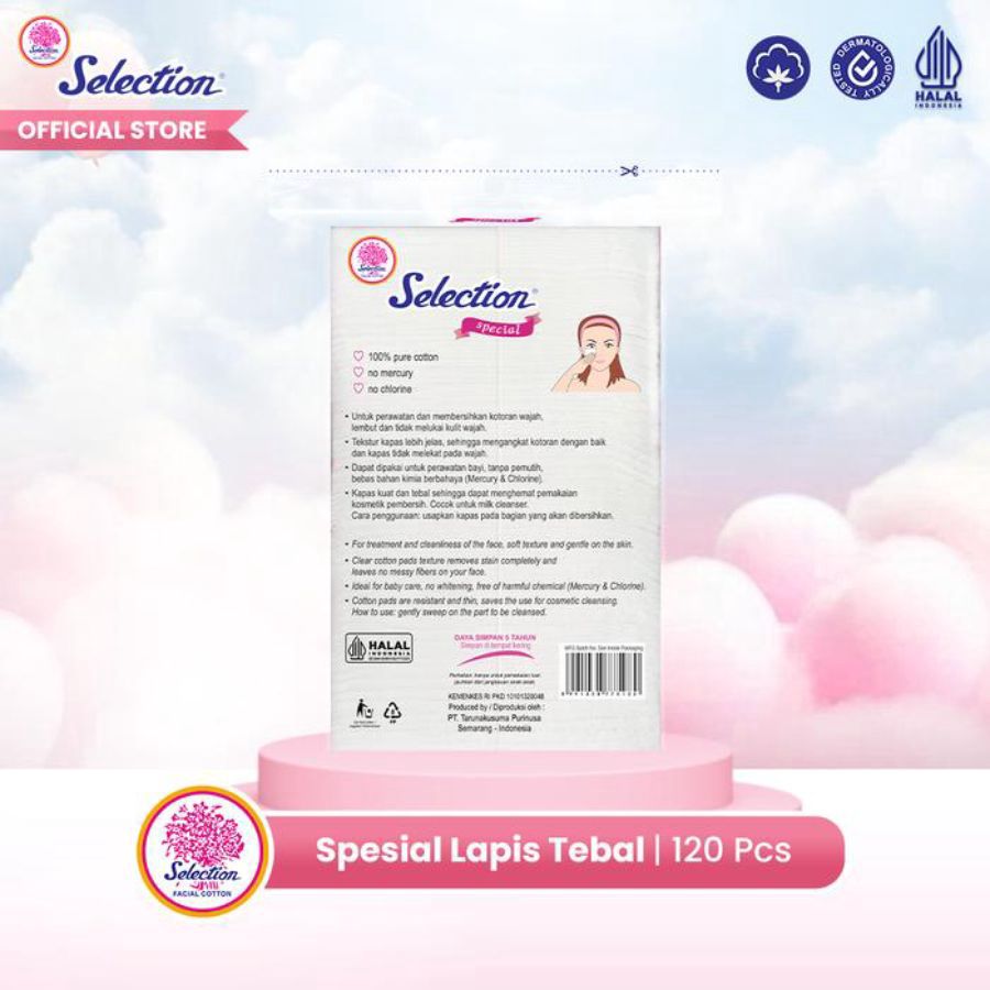 Selection Spesial Lapis Tebal Facial Cotton 120pcs