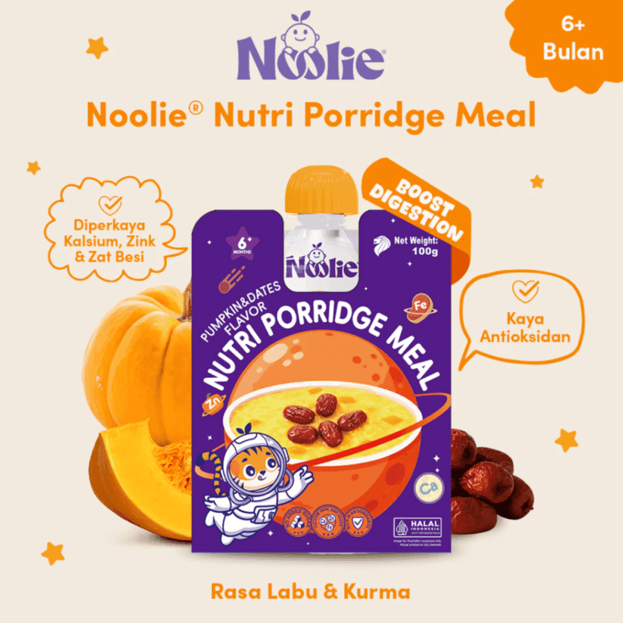 Noolie Porridge Meal Pumpkin and Dates Bubur MPASI 100gram