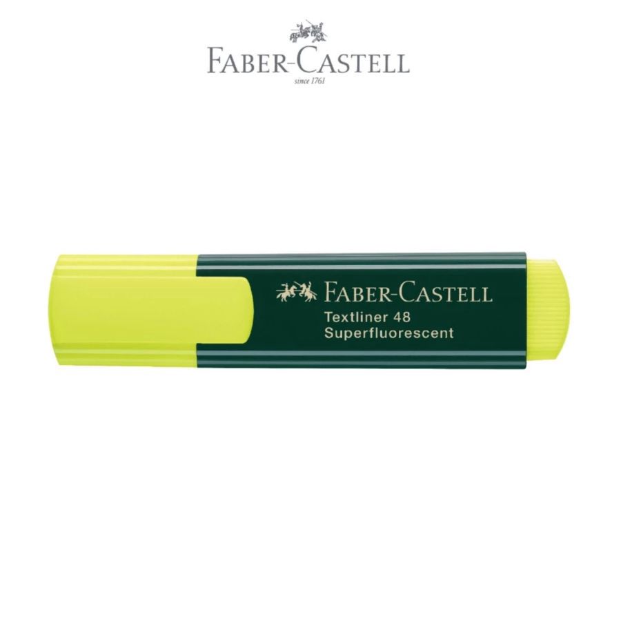 Faber-Castell Opaque Textliner 48 Superfluorescent Yellow Highlighter 1pcs