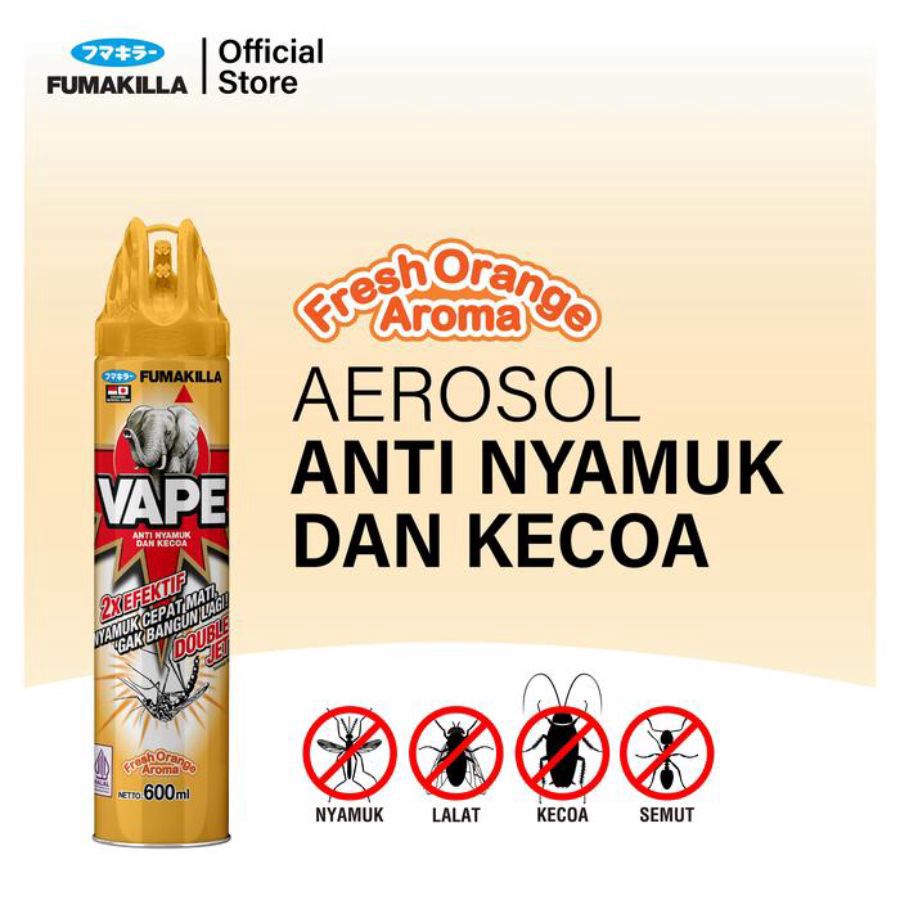 Vape Aerosol Orange Pembasmi Serangga
