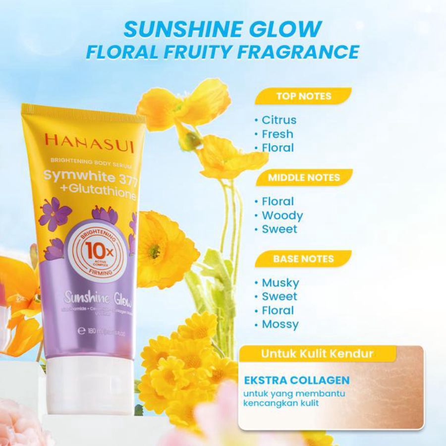Hanasui Sunshine Glow Brightening Body Serum 180ml