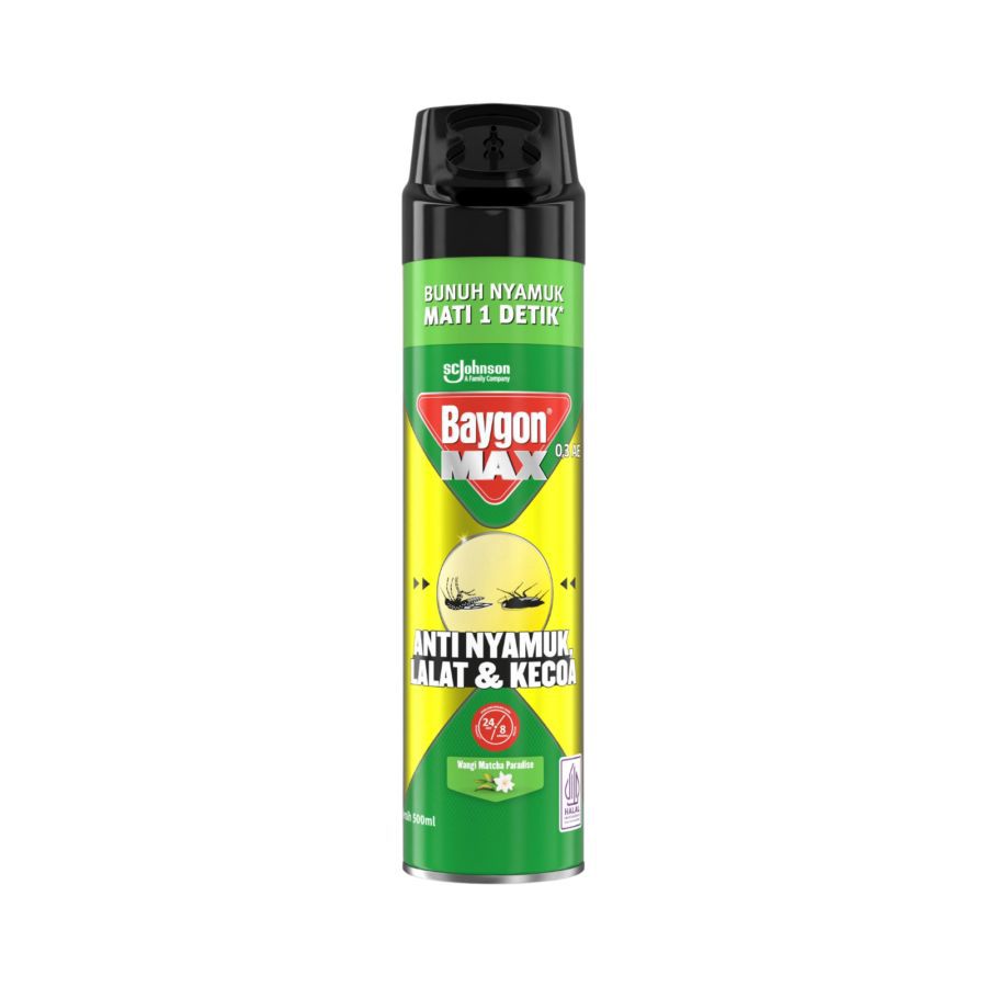 Baygon Max Aerosol Matcha Paradise Pembasmi Serangga 500ml