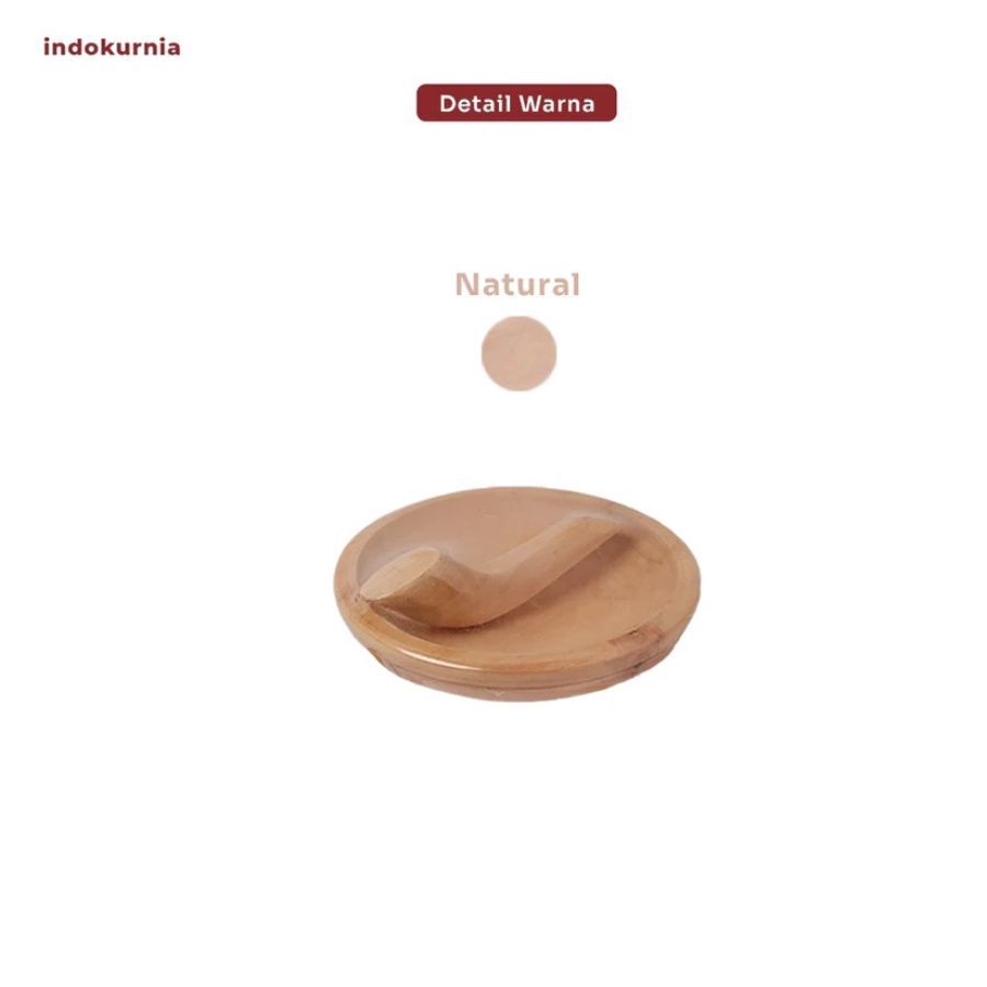 Cobek Kayu Premium Ukuran Sedang 1pcs