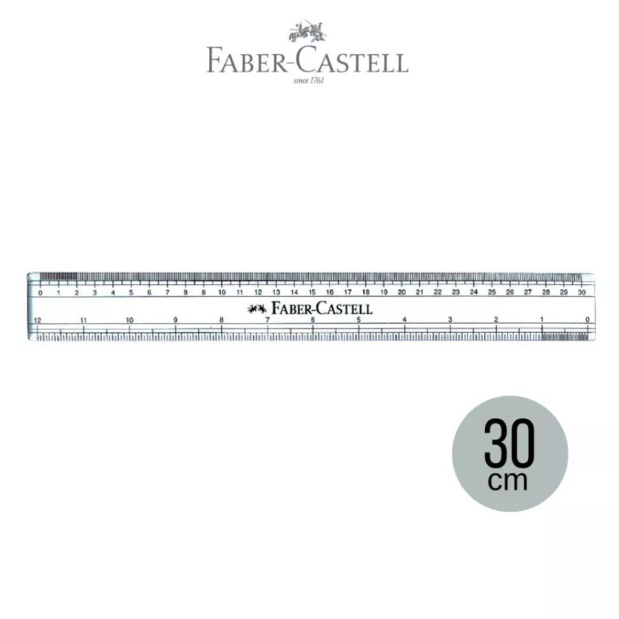 Faber-Castell Penggaris Ruler Scale Sekolah 30 cm 1pcs