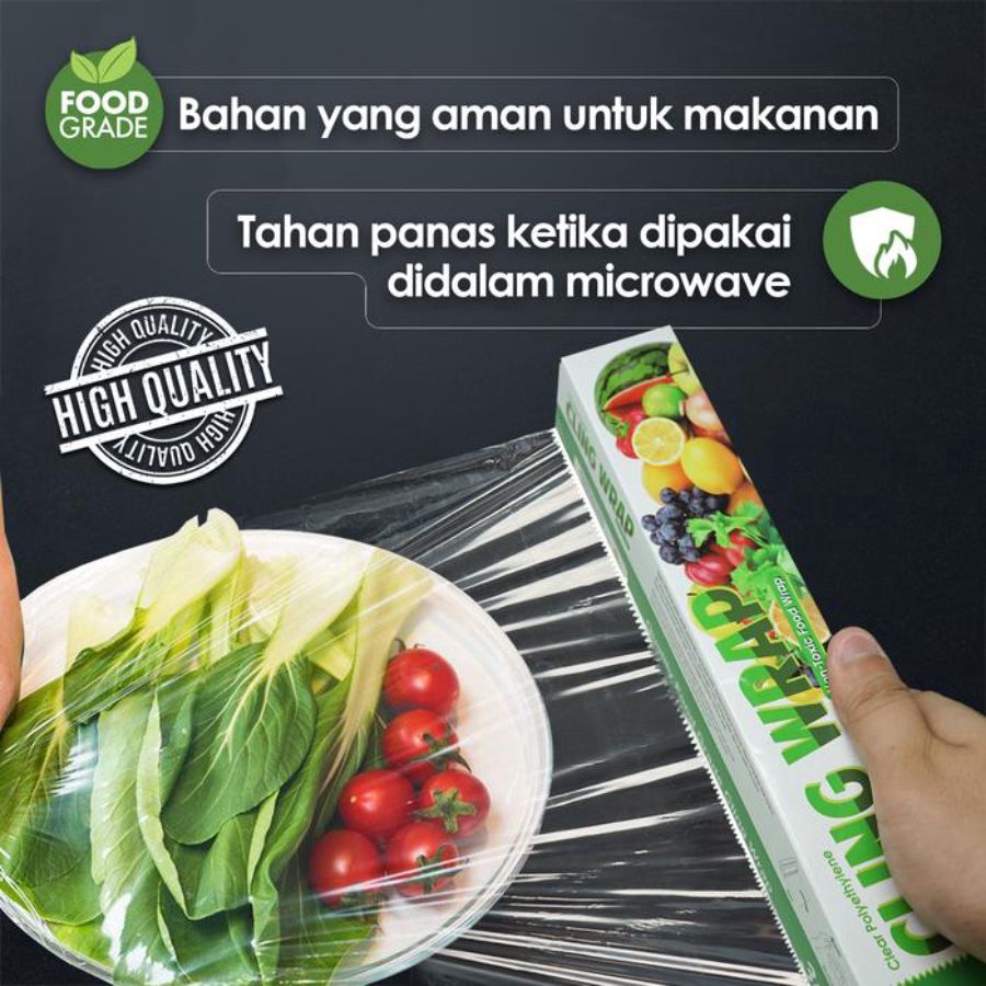 Bagus Cling Wrap With Slider 30 cm x 100 m 1pcs