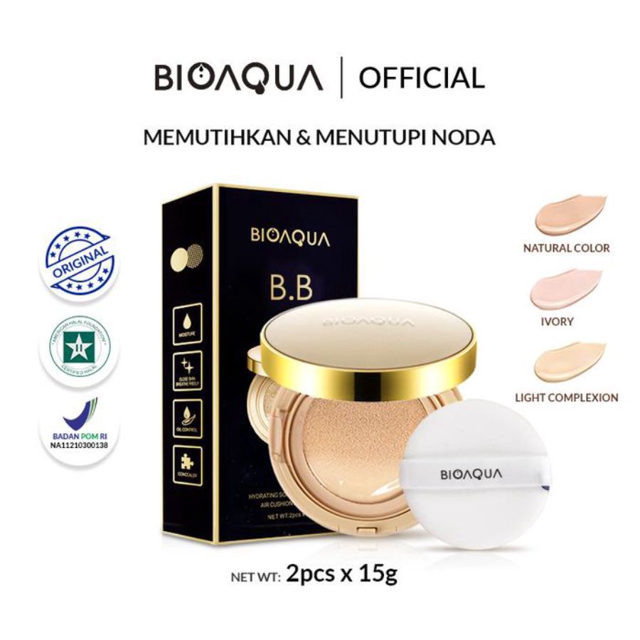 BIOAQUA Hydrating Soft and Flawless Natural Air Cushion BB Cream 20gram