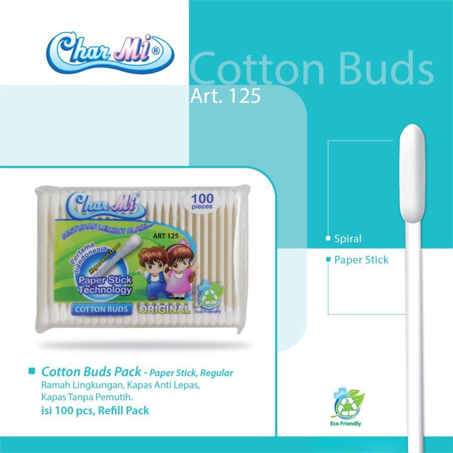 Charmi Original Art. 125 Cotton Buds 100stick