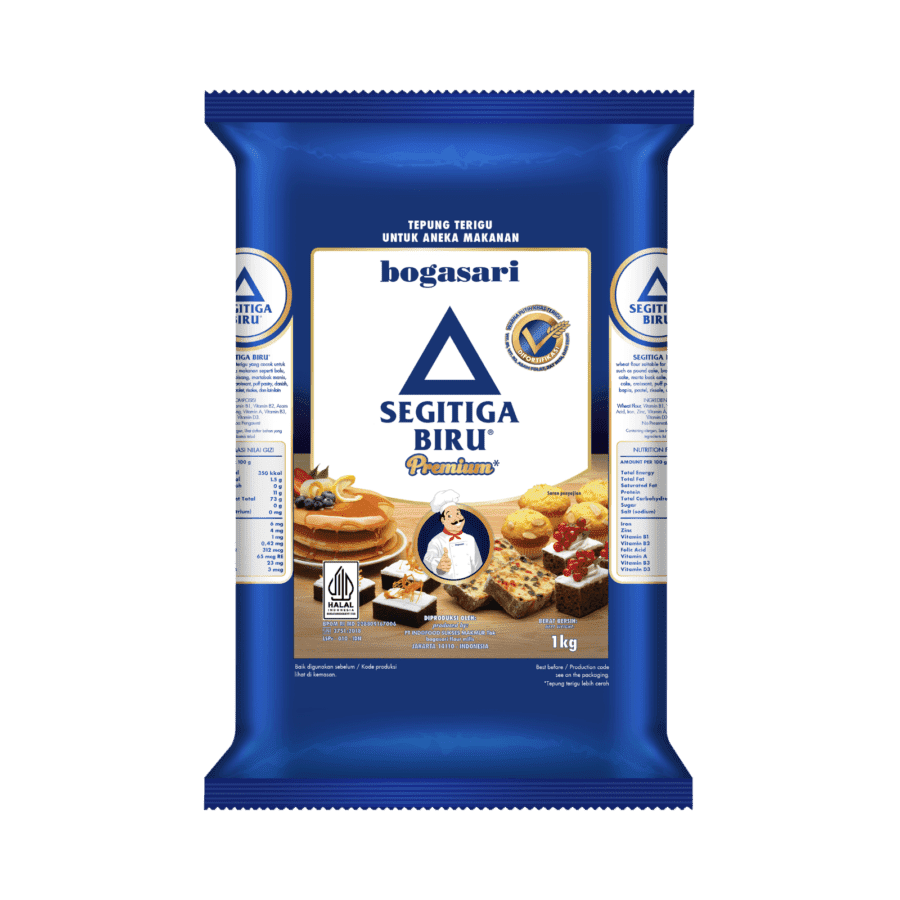 Bogasari Segitiga Biru Tepung Terigu Protein Sedang 1kg