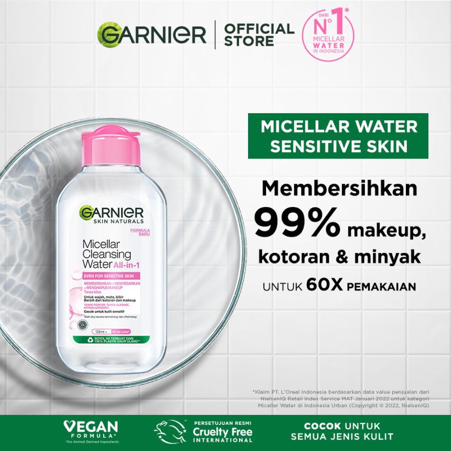 Garnier Micellar Cleansing Water Pembersih Make Up 125ml