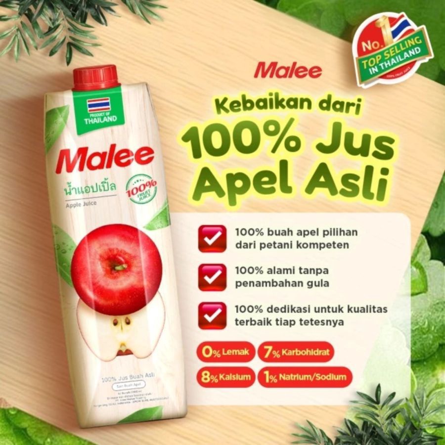 Malee Red Apple Juice 1liter