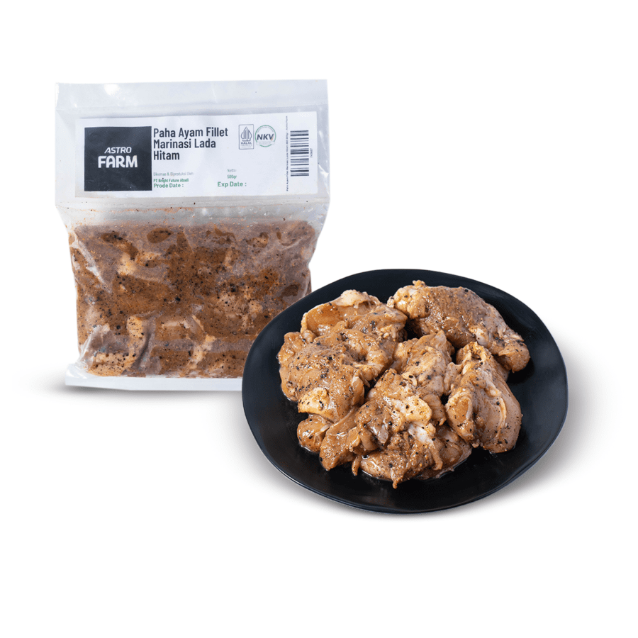 Paha Ayam Fillet Marinasi Lada Hitam Astro Farm 450-550gram