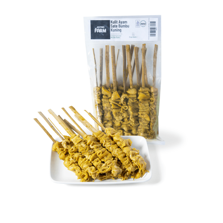 Kulit Ayam Sate Bumbu Kuning Astro Farm 450-550gram