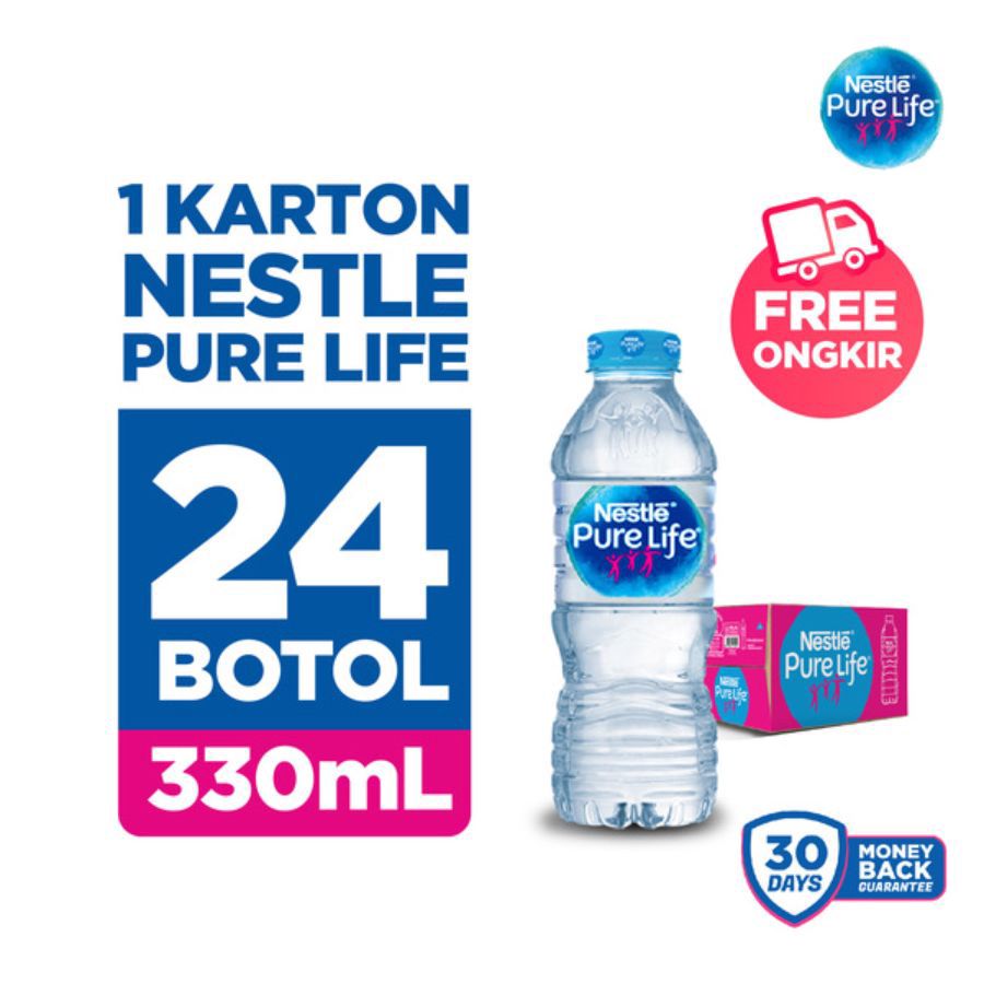 Nestle Pure Life Air Mineral Dus 330ml 24pcs
