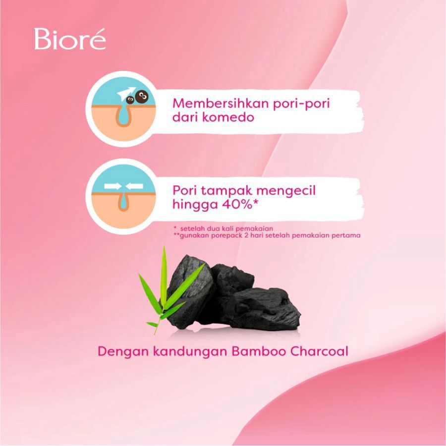 Biore Pore Pack Charcoal Pembersih Komedo 1pcs