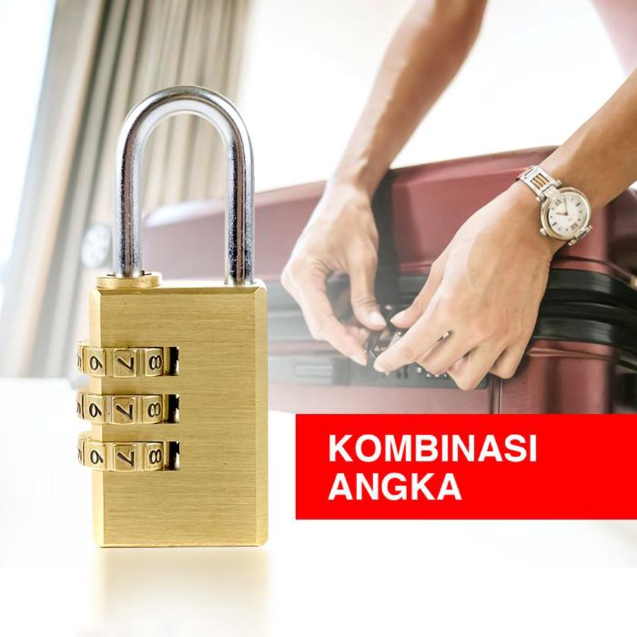 Kenmaster Gembok Kombinasi MG-213 1pcs