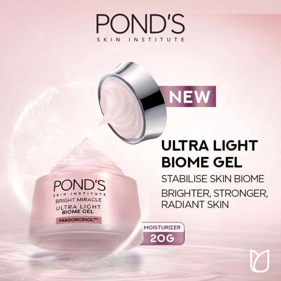 Pond's Bright Miracle Ultra Light Biome Gel Pelembab Wajah 20gram