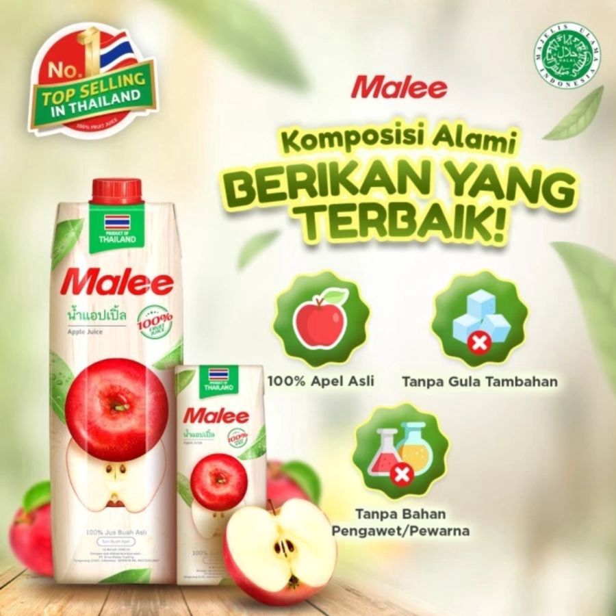 Malee Red Apple Juice 1liter