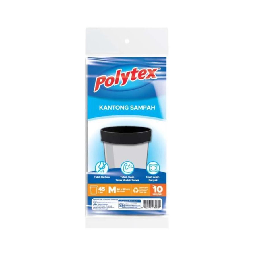 Polytex Size M 60 x 80 cm Kantong Sampah 10pcs