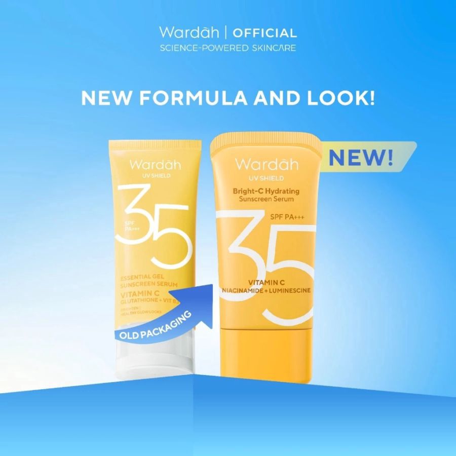 Wardah UV Shield Brigt C Hydrating Sunscreen Serum SPF 35 PA+++ 40ml