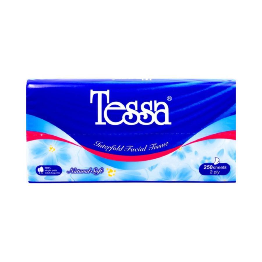 Tessa Natural Soft 2 Ply Tisu Wajah 250sheets