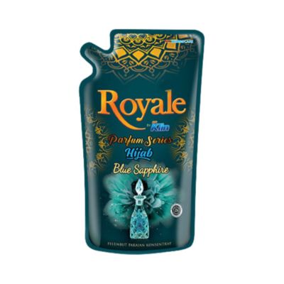 Royale by So Klin Blue Sapphire Hijab Pelembut Pakaian Pouch