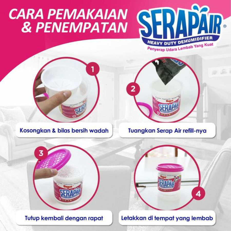 Bagus Serapair Charcoal Box 500 ml 500ml