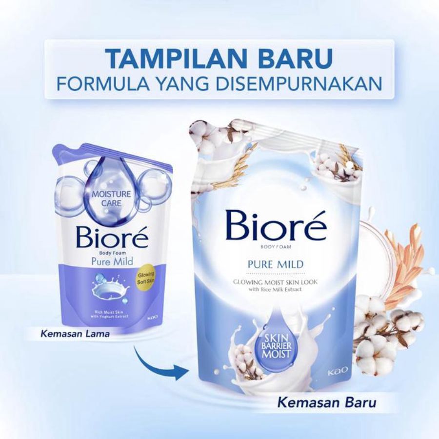 Biore Pure Mild Body Foam 400ml
