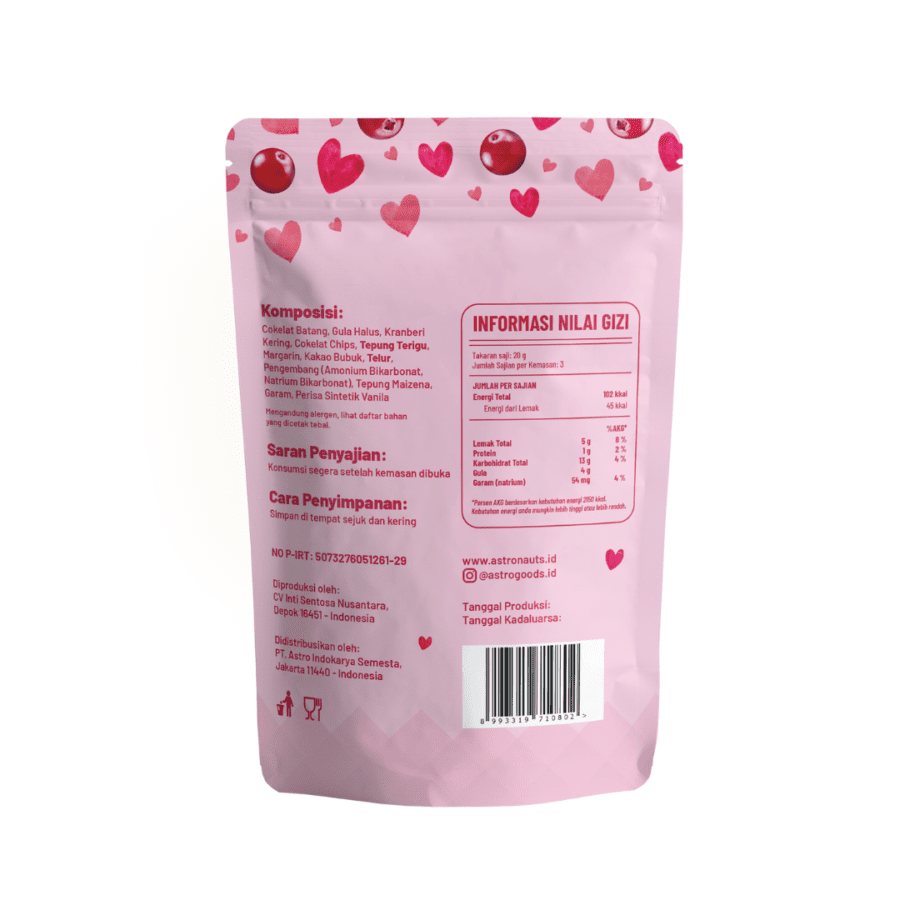 Crispy Brownies Choco Berry Astro Goods 60gram