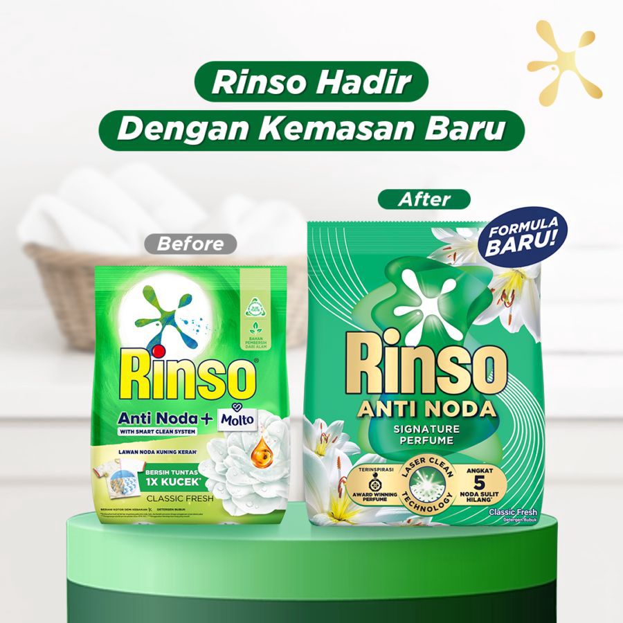 Rinso Anti Noda Classic Fresh Deterjen Bubuk 700gram